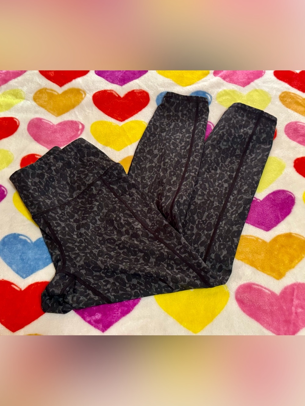 Black Leopard- athletic capri Leggings